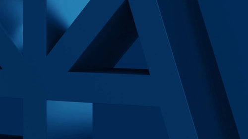 Grafik: Deutsche Rohstoff AG: Nahansicht des Deutsche Rohstoff Logos auf dunklem Hintergrund